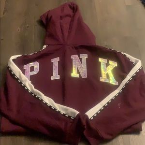 PINK by Victorias Secret zip up Sherpa Hoodie